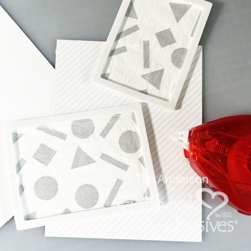Hi You Paper Napkin Card by Teri Anderson for Scrapbook Adhesives by 3L 