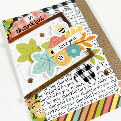 Fall So Thankful Card by Teri Anderson for Scrapbook Adhesives by 3L