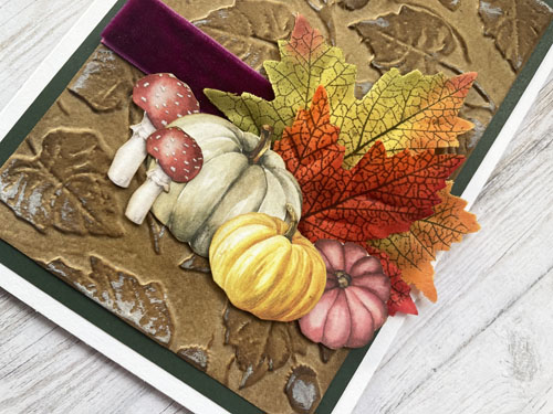Embossed and Inked Fall Card by Yvonne van de Grijp for Scrapbook Adhesives by 3L