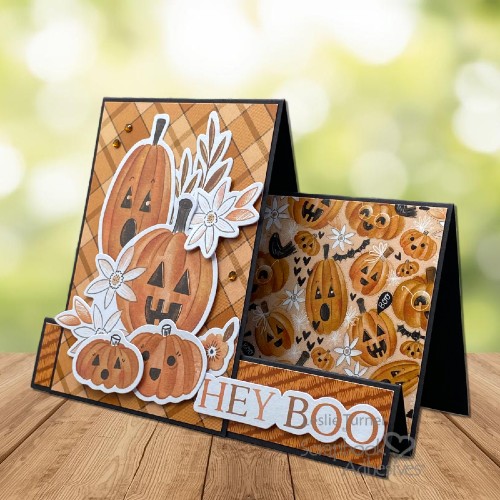 Hey Boo Halloween Fun Fold Card by Leslie Turner for Scrapbook Adhesives by 3L