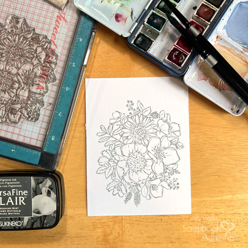 Floral Thank You Card by Judy Hayes for Scrapbook Adhesives by 3L 