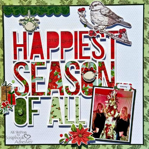 Happiest Season Of All Layout by Ali Skifton for Scrapbook Adhesives by 3L