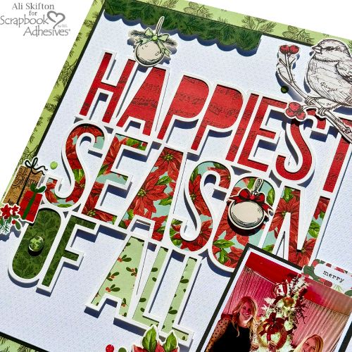 Happiest Season Of All Layout by Ali Skifton for Scrapbook Adhesives by 3L