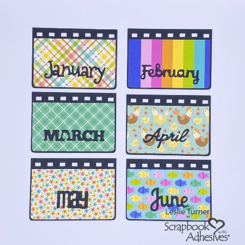 Perpetual Desk Calendar by Leslie Turner for Scrapbook Adhesives by 3L