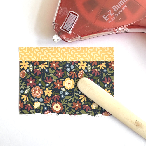 Leaf Banner Thank You Card by Margie Higuchi for Scrapbook Adhesives by 3L 