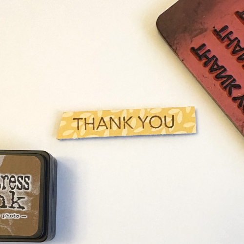 Leaf Banner Thank You Card by Margie Higuchi for Scrapbook Adhesives by 3L 