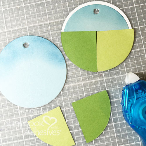 Foiled Holiday Circle Gift Tags by Teri Anderson for Scrapbook Adhesives by 3L 