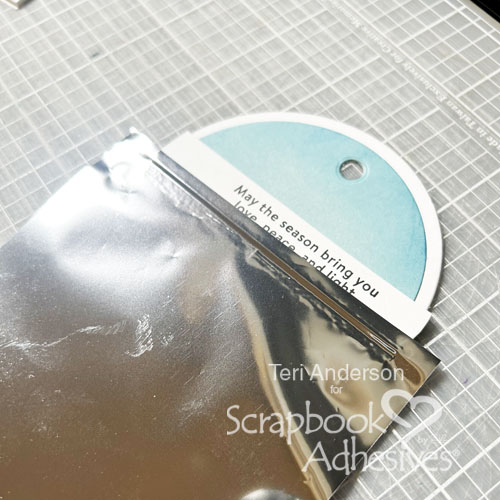 Foiled Holiday Circle Gift Tags by Teri Anderson for Scrapbook Adhesives by 3L 