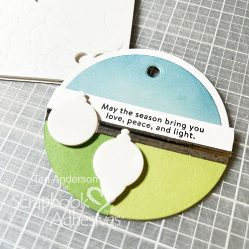 Foiled Holiday Circle Gift Tags by Teri Anderson for Scrapbook Adhesives by 3L 