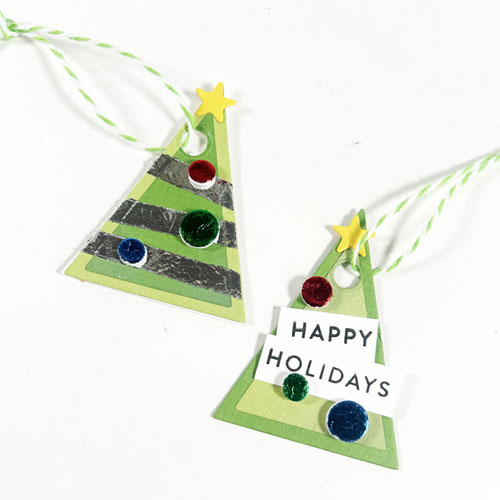 Tiny Tree Gift Tags by Teri Anderson for Scrapbook Adhesives by 3L