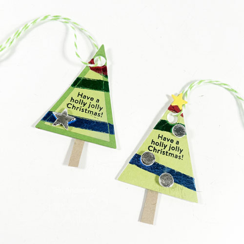 Tiny Tree Gift Tags by Teri Anderson for Scrapbook Adhesives by 3L