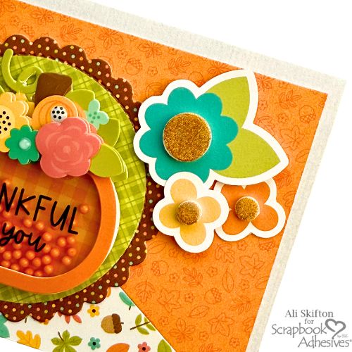 Thankful for You Shaker Card by Ali Skifton for Scrapbook Adhesives by 3L 