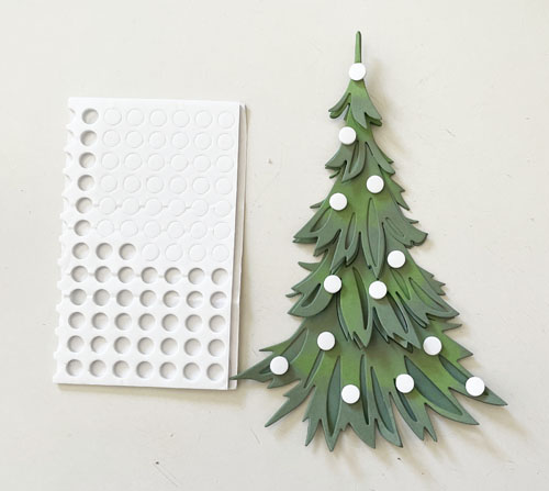 Dimensional Christmas Tree Card by Yvonne van de Grijp for Scrapbook Adhesives by 3L 
