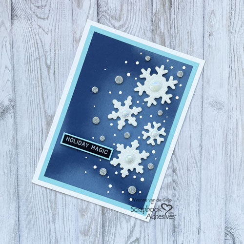 Holiday Magic Snowflake Card by Yvonne van de Grijp for Scrapbook Adhesives by 3L 