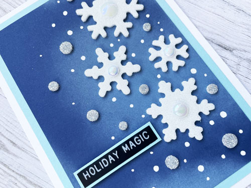Holiday Magic Snowflake Card by Yvonne van de Grijp for Scrapbook Adhesives by 3L 