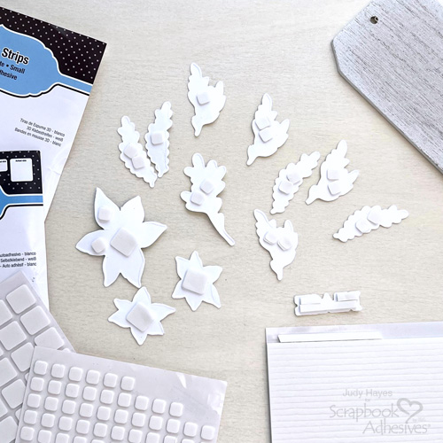 Poinsettia Tag by Judy Hayes for Scrapbook Adhesives by 3L