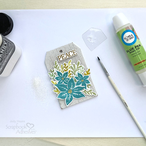 Poinsettia Tag by Judy Hayes for Scrapbook Adhesives by 3L