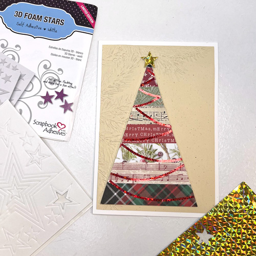 Joyful Christmas Card by Judy Hayes for Scrapbook Adhesives by 3L 