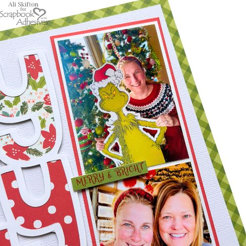 Holly Jolly Merry Happy Layout by Ali Skifton for Scrapbook Adhesives by 3L 
