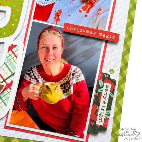 Holly Jolly Merry Happy Layout by Ali Skifton for Scrapbook Adhesives by 3L 