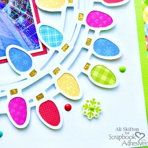 Merry and Bright Lights Layout by Ali Skifton for Scrapbook Adhesives by 3L