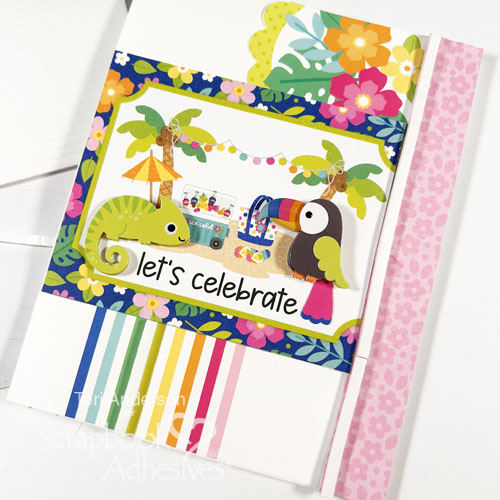 Colorful Birthday Card Duo by Teri Anderson for Scrapbook Adhesives by 3L
