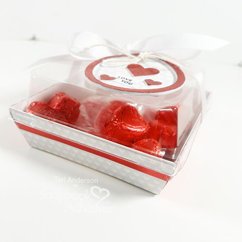 Valentine Foiled Circle Gift Tag by Teri Anderson for Scrapbook Adhesives by 3L