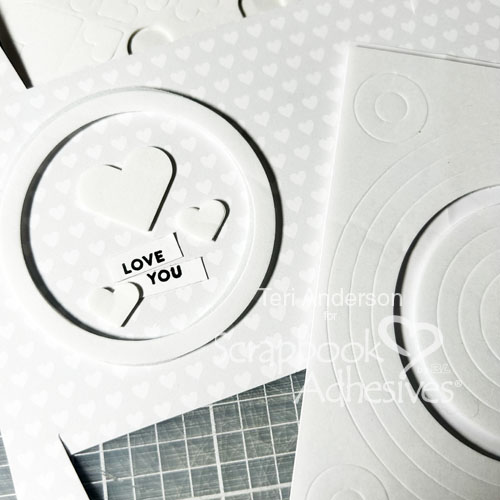 Valentine Foiled Circle Gift Tag by Teri Anderson for Scrapbook Adhesives by 3L