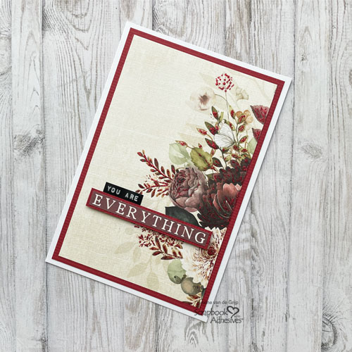 Glittered You are Everything Card by Yvonne van de Grijp for Scrapbook Adhesives by 3L 