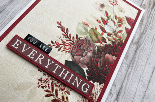 Glittered You are Everything Card by Yvonne van de Grijp for Scrapbook Adhesives by 3L 