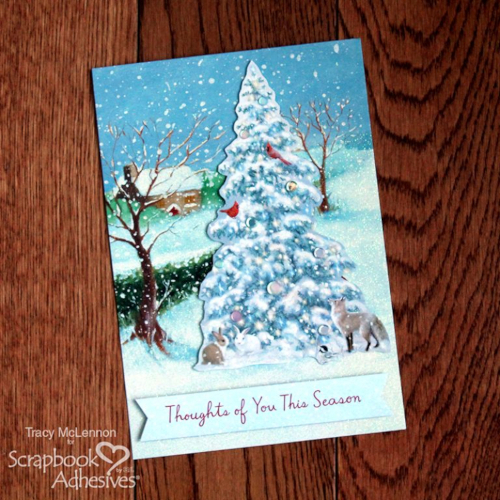 Up-Cycled Holiday Card Duo by Tracy McLennon for Scrapbook Adhesives by 3L 