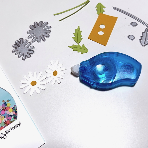 Shaking Up a Blooming Birthday Card by Jennifer Ingle for Scrapbook Adhesives by 3L 