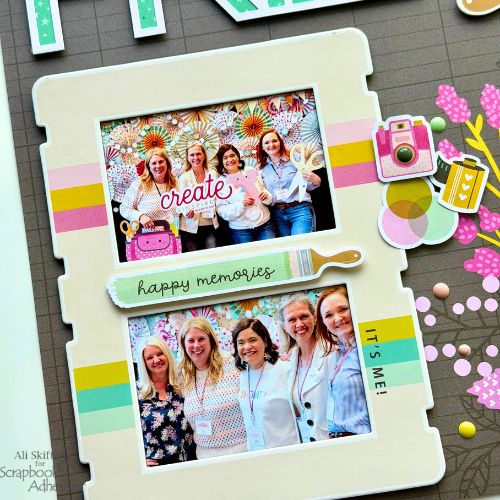 Creative Friends Layout by Ali Skifton for Scrapbook Adhesives by 3L 