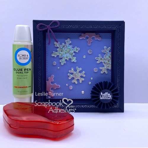 Snowflake Shadow Box by Leslie Turner for Scrapbook Adhesives by 3L