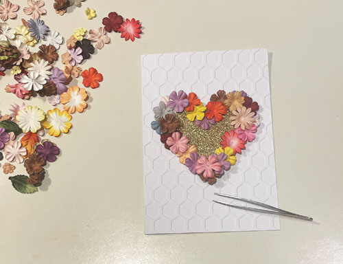 Flowered Heart Love Card by Yvonne van de Grijp for Scrapbook Adhesives by 3L 