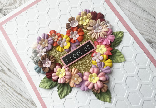 Flowered Heart Love Card by Yvonne van de Grijp for Scrapbook Adhesives by 3L 
