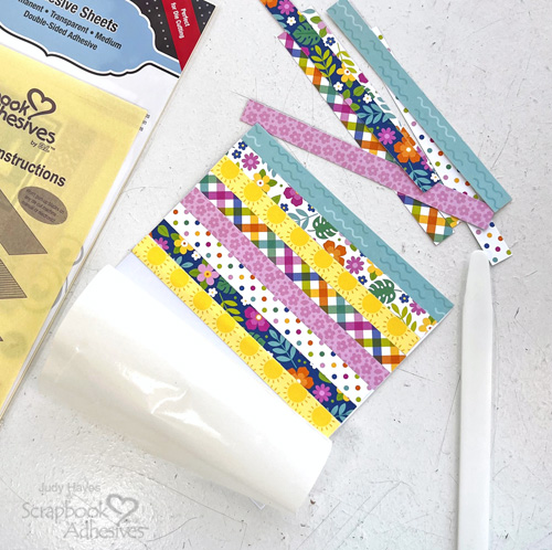 Patchwork Birthday Card by Judy Hayes for Scrapbook Adhesives by 3L