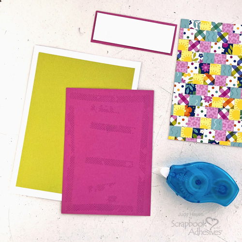 Patchwork Birthday Card by Judy Hayes for Scrapbook Adhesives by 3L