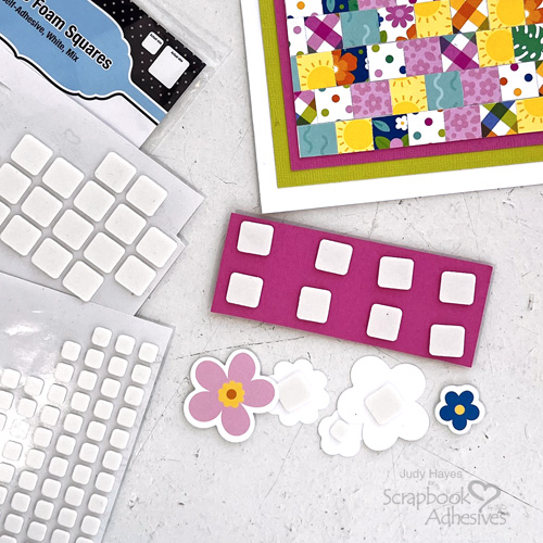 Patchwork Birthday Card by Judy Hayes for Scrapbook Adhesives by 3L