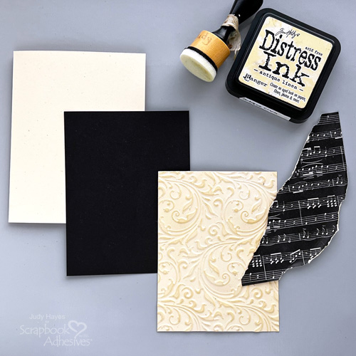 Gold Thread With Love Card by Judy Hayes for Scrapbook Adhesives by 3L 