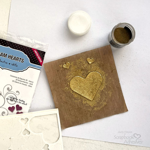 Gold Thread With Love Card by Judy Hayes for Scrapbook Adhesives by 3L 