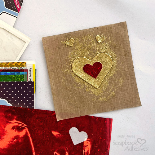 Gold Thread With Love Card by Judy Hayes for Scrapbook Adhesives by 3L 