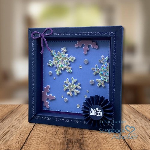 Snowflake Shadow Box by Leslie Turner for Scrapbook Adhesives by 3L
