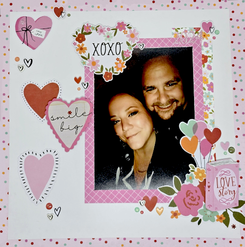 Love Story Layout by Kristin Rizzo for Scrapbook Adhesives by 3L