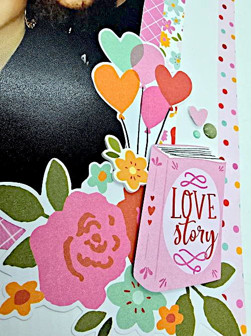 Love Story Layout by Kristin Rizzo for Scrapbook Adhesives by 3L