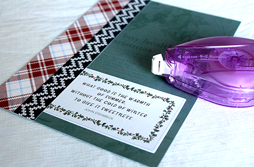 Simple Winter Card by Tracy McLennon for Scrapbook Adhesives by 3L