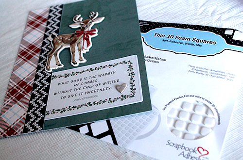 Simple Winter Card by Tracy McLennon for Scrapbook Adhesives by 3L