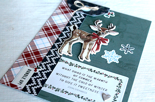 Simple Winter Card by Tracy McLennon for Scrapbook Adhesives by 3L