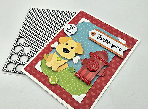 Fur You Thank You Doggie Card by Tracy McLennon for Scrapbook Adhesives by 3L 