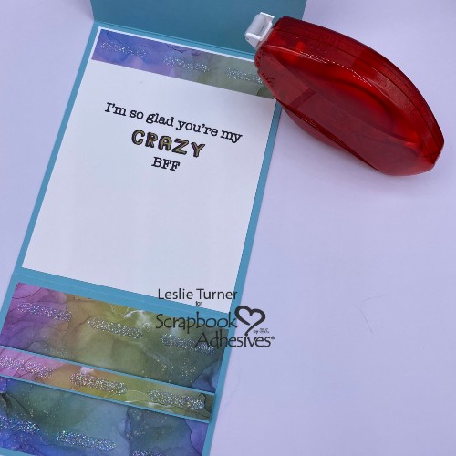 Friendship Fun Fold Card by Leslie Turner for Scrapbook Adhesives by 3L